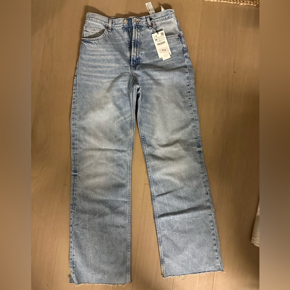 NEW Zara wide leg jeans